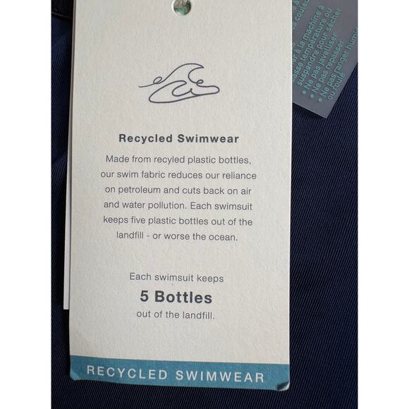 Carve Designs Beacon Onepice Swimsuit Blue Floral High Support Full Coverage S - Picture 9 of 13